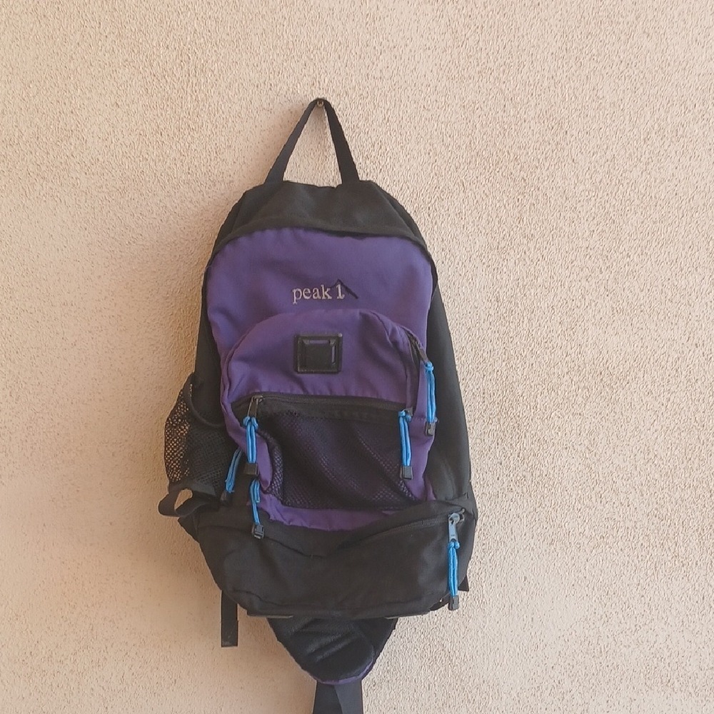 Make Offer! Purple and Black Hiking Backpack with Classic Design